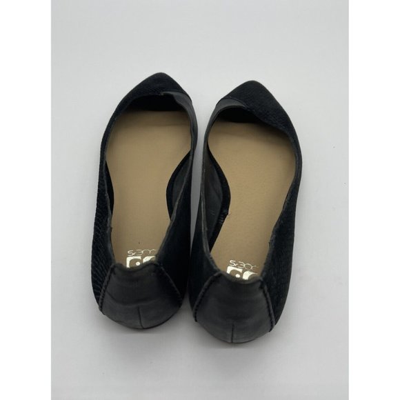 Joes Women's Black Leather Pointed Toe Slip On Comfort Flat Loafers Size US 6 - Picture 4 of 6